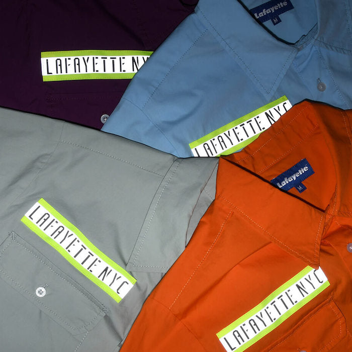 High Vis Box Logo S/S Work Shirt 半袖 シャツ Purple パープル