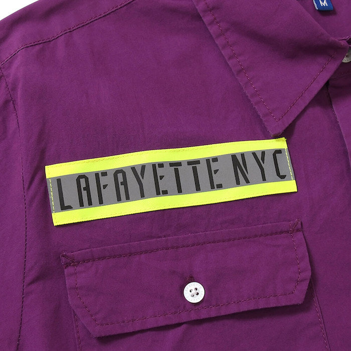 High Vis Box Logo S/S Work Shirt 半袖 シャツ Purple パープル