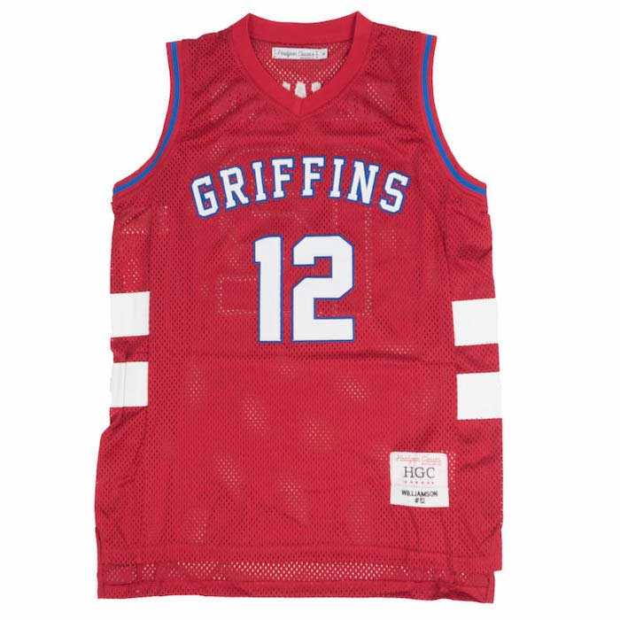 Headgear Classics(ヘッドギア クラシックス) Zion Williamson 12 Spartanburg Day Basketball Jersey ザイオン ウィリアムソン ゲーム シャツ 復刻
