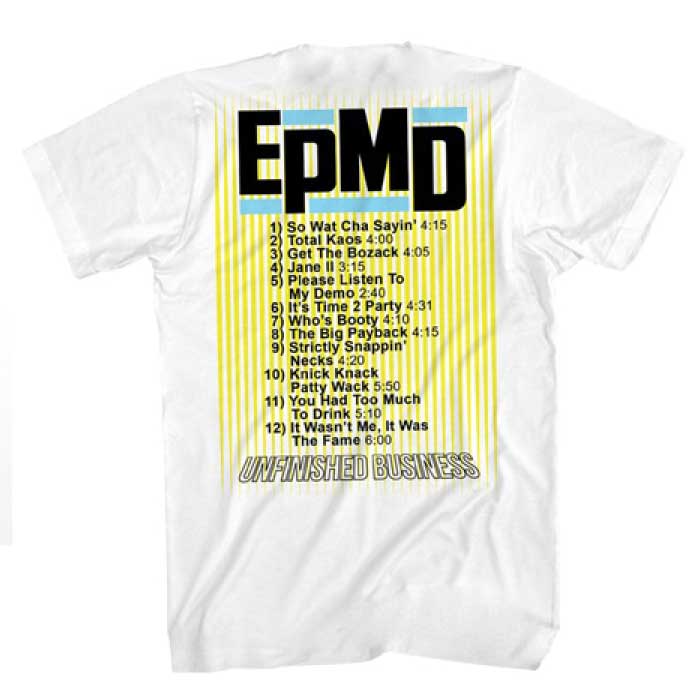 EPMD S/S "Unfinished Business" Official Rap Tee イー・ピー・エム・ディー ラップ 半袖 Tシャツ