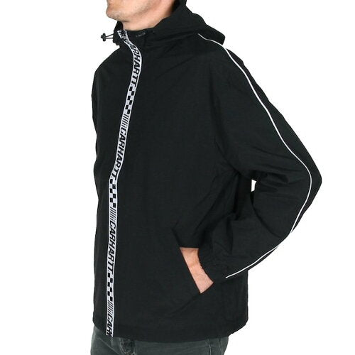 Senna Reflective Jacket Black ナイロン レーシング リフレクティブ パイピング ジャケット