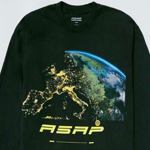 A$AP World Wide Horizon Official Rap Tee エイサップ A$AP ROCKY 長袖 Tシャツ オフィシャル