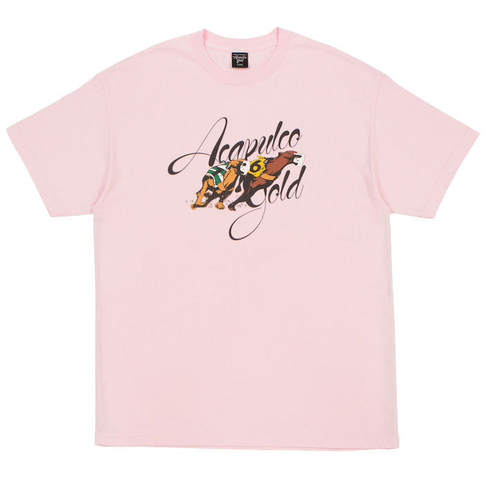 Greyhound Racing S/S Tee 半袖 Dog ドッグ レース Tシャツ Pink ピンク