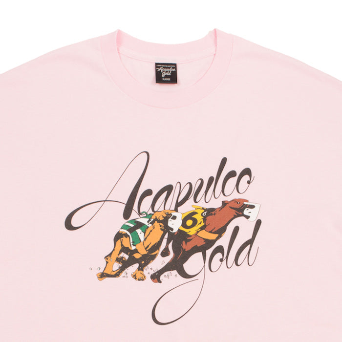 Greyhound Racing S/S Tee 半袖 Dog ドッグ レース Tシャツ Pink ピンク