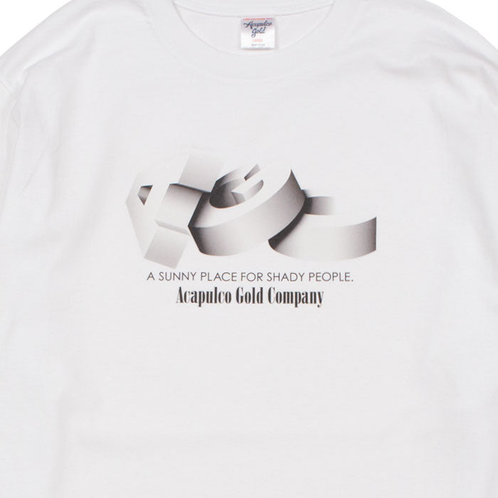 AGC L/S Tee 長袖 ブルックリン ロングスリーブ Tシャツ White ホワイト