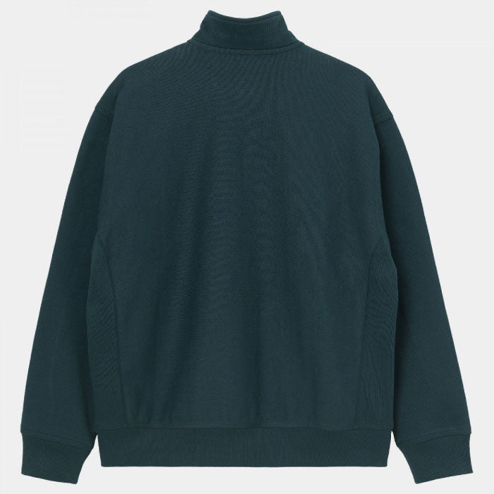 Half Zip American Script Sweat Shirt ハーフ ジップ アメリカン スクリプト ロゴ スウェット シャツ Deep Lagoon Green グリーン