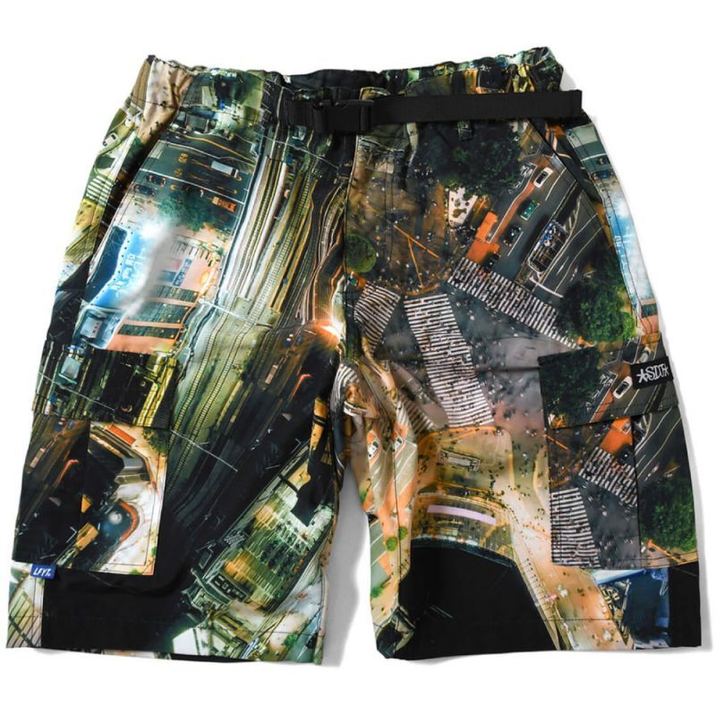 X SDJ Crossing Night Allover Cargo Shorts エスディージェー カーゴ ショーツ
