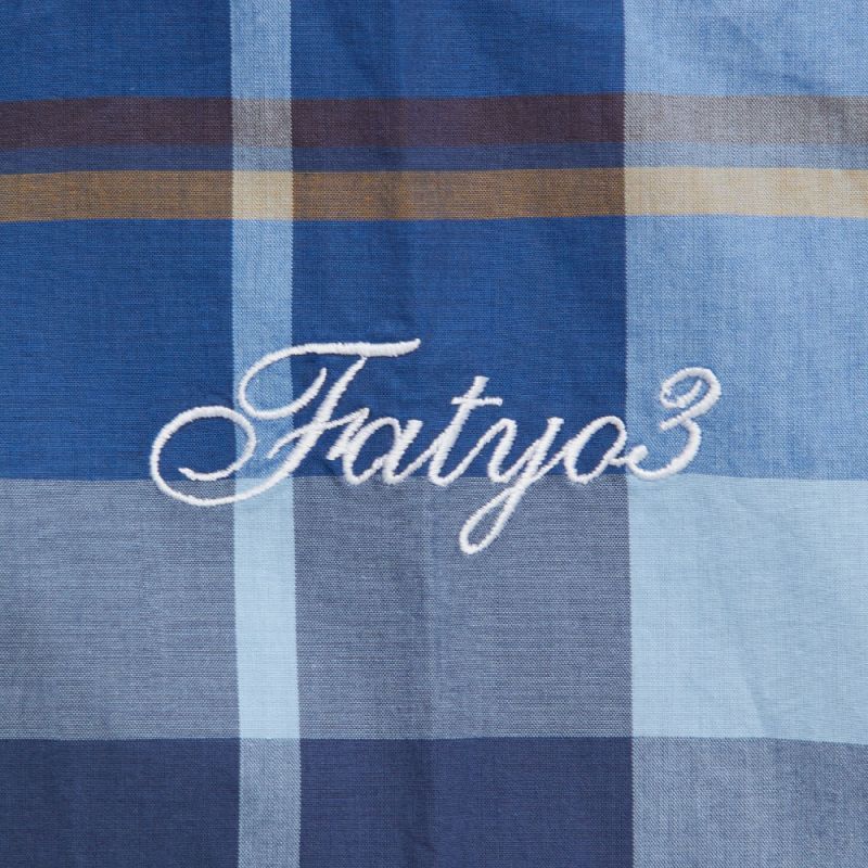 Deka Cheka L/S Shirt チェック ボタンダウン 長袖 シャツ Blue