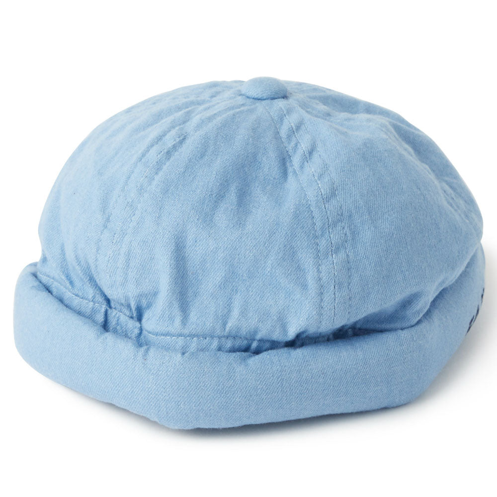 Leon 6 Panel Fisherman Denim Cap 6パネル キャップ フィッシャーマン 帽子 デニム Black Indigo