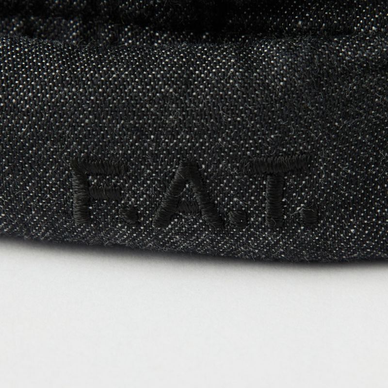 Leon 6 Panel Fisherman Denim Cap 6パネル キャップ フィッシャーマン 帽子 デニム Black Indigo