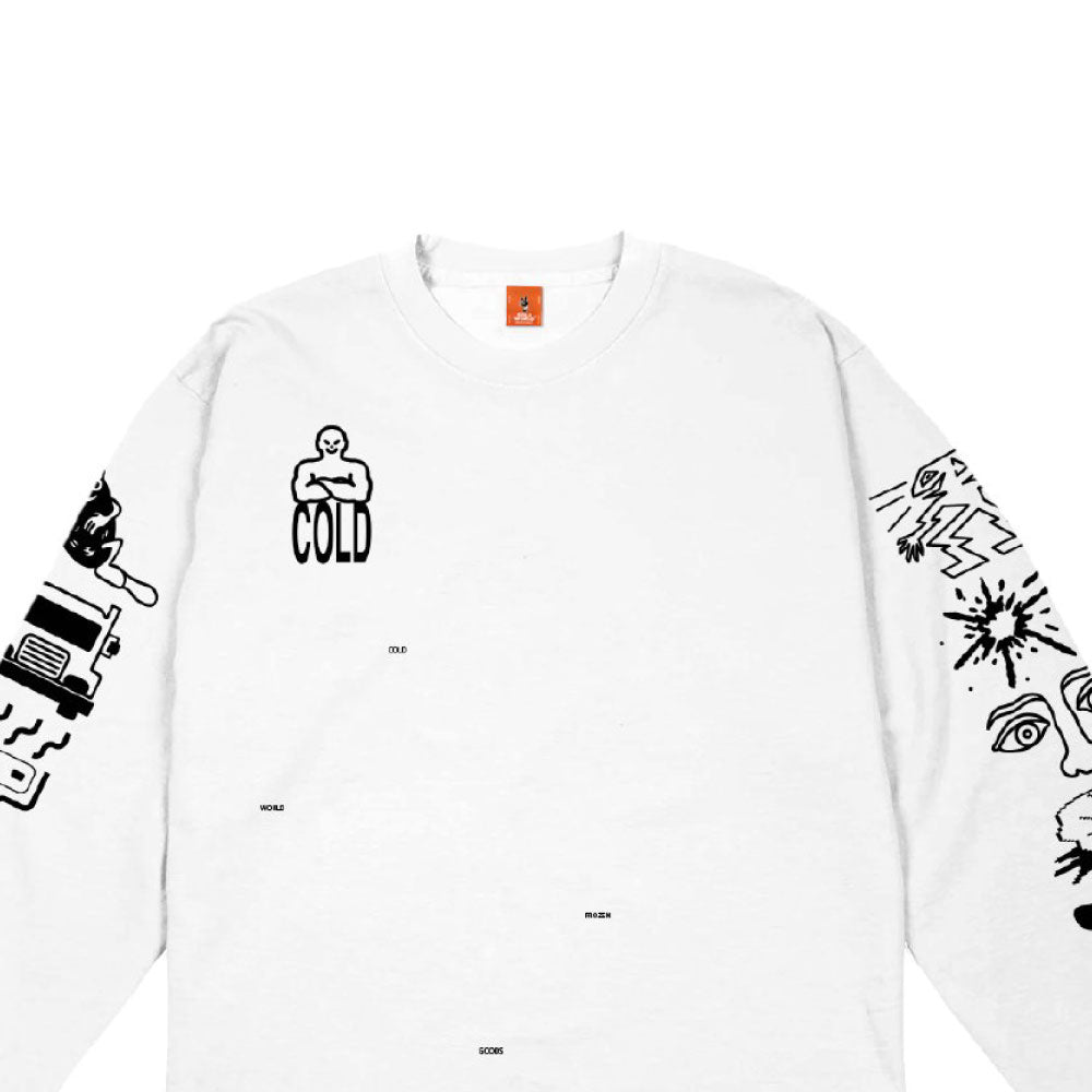 Frozen Goods Full Throttle L/S Tee 長袖 Tシャツ White