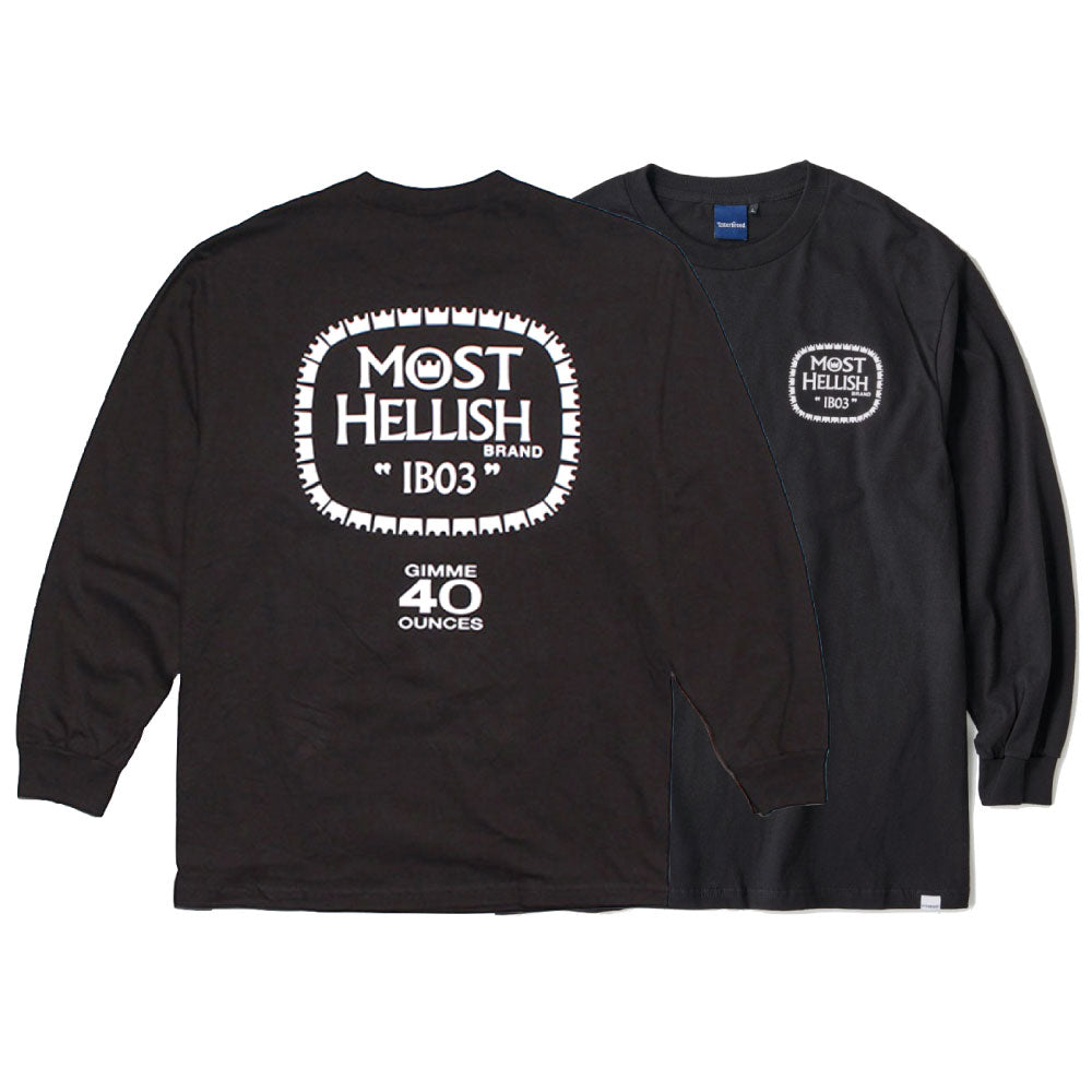 Drunker L/S Tee 長袖 Tシャツ Black