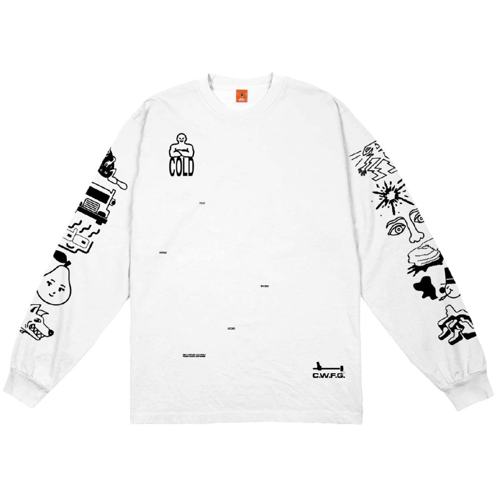 Frozen Goods Full Throttle L/S Tee 長袖 Tシャツ White