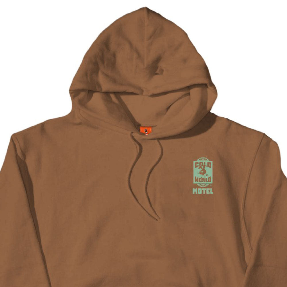 Frozen Goods Motel Bunny Sweat Hoodie モーテル バニー スウェット フーディー Saddle Brown