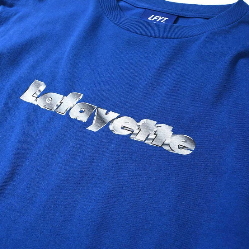 Metallic Lafayette Logo L/S Tee メタリック ロゴ 長袖 Tシャツ Blue