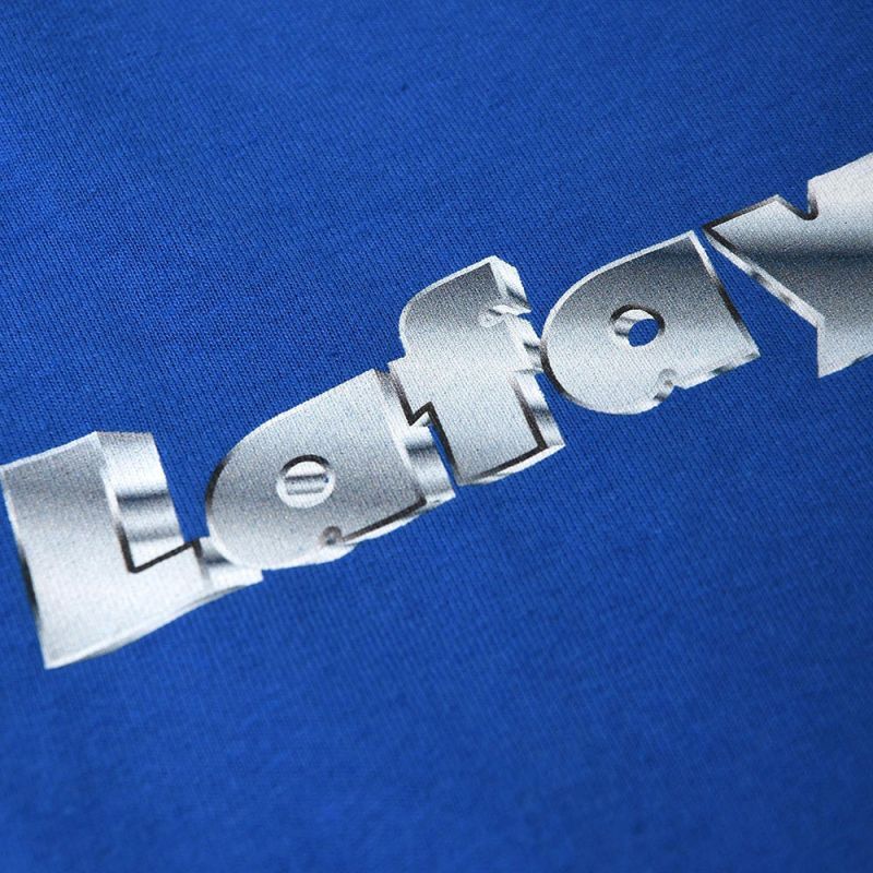 Metallic Lafayette Logo L/S Tee メタリック ロゴ 長袖 Tシャツ Blue