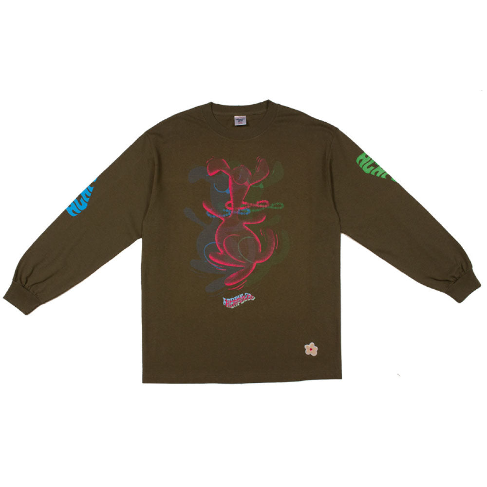Are You Experienced L/S Tee ロングスリーブ ロンT 長袖 Tシャツ Olive Green