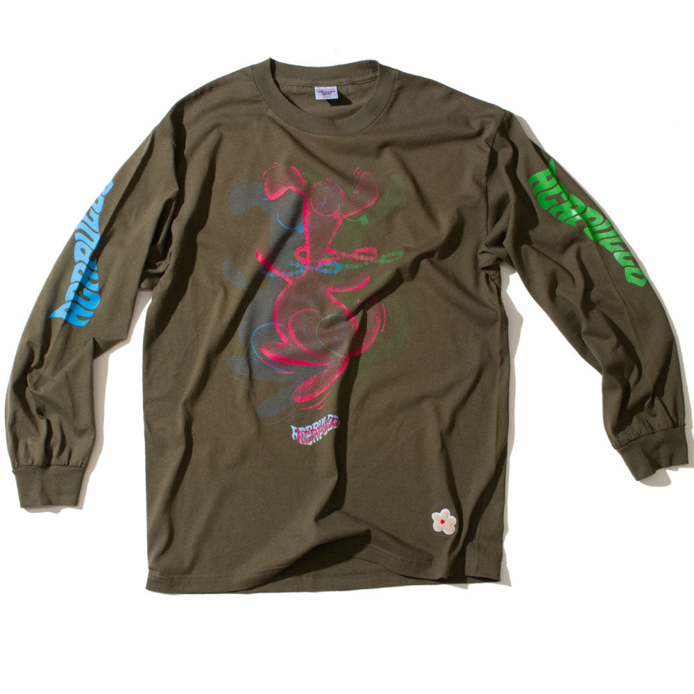 Are You Experienced L/S Tee ロングスリーブ ロンT 長袖 Tシャツ Olive Green
