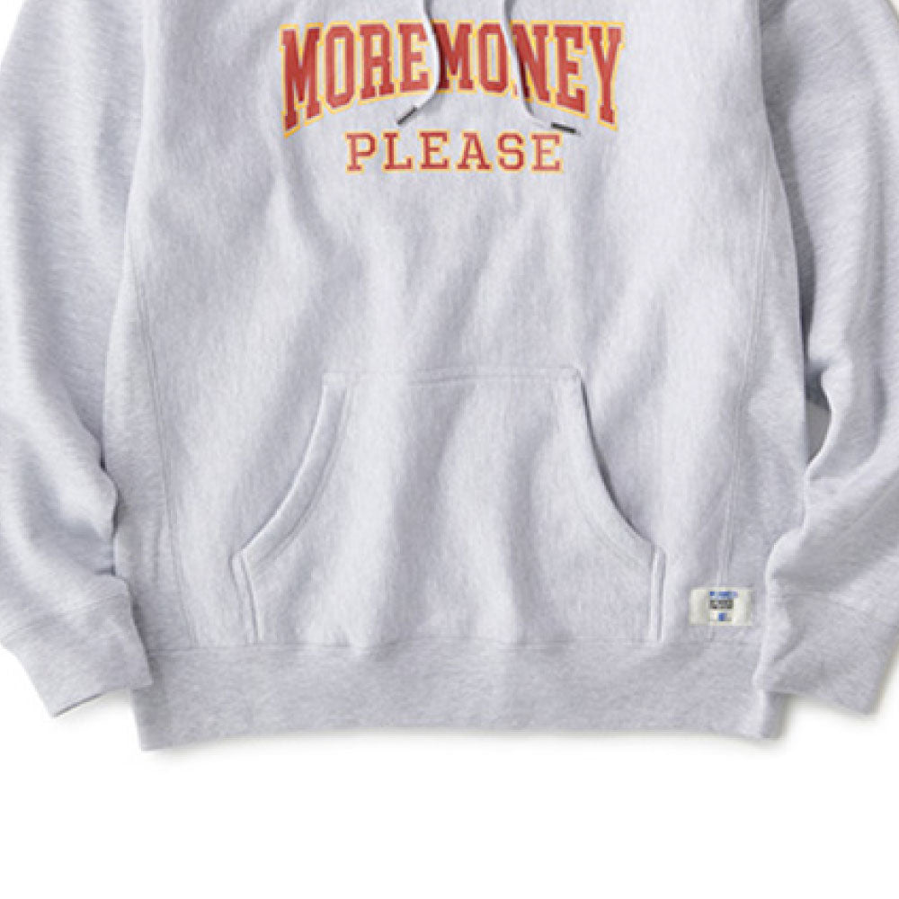 Mo Money Heavy Weight Hoodie カレッジ スウェット フーディ パーカー ロゴ Ash Gray