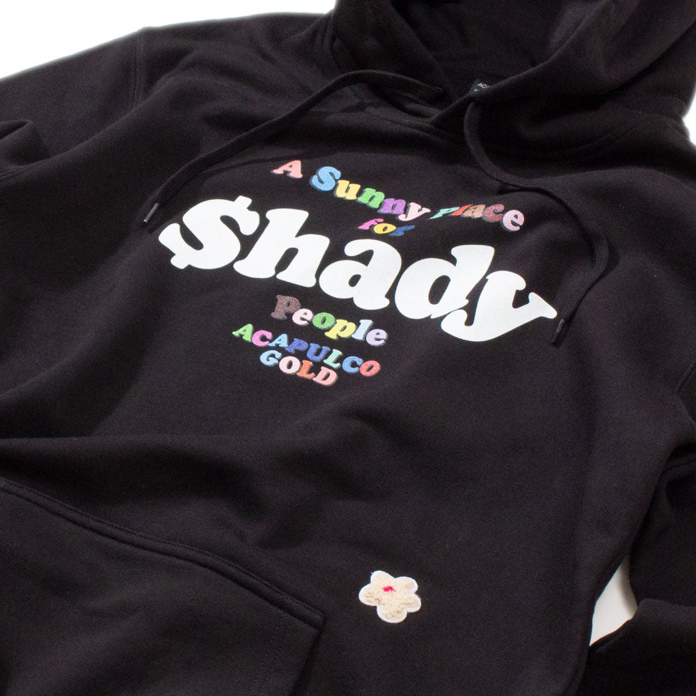Shady Pullover Hoodie プルオーバー スウェット フーディー パーカー サガラ ワッペン Black