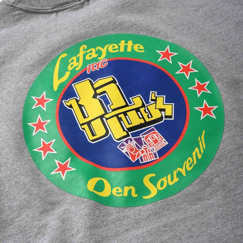 × Den Souvenir Magazine Logo Crewneck Sweatshirt デン スーベニア マガジン ロゴ クルーネック スウェット Heather Gray