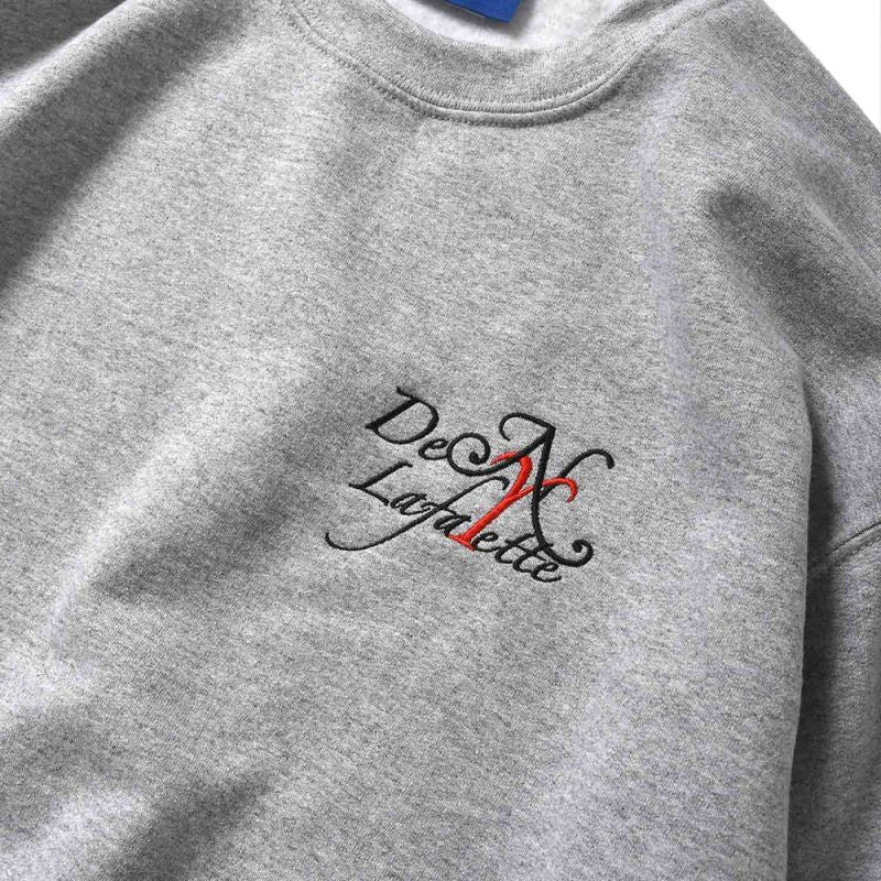 × Den Souvenir Magazine Logo Crewneck Sweatshirt デン スーベニア マガジン ロゴ クルーネック スウェット Heather Gray