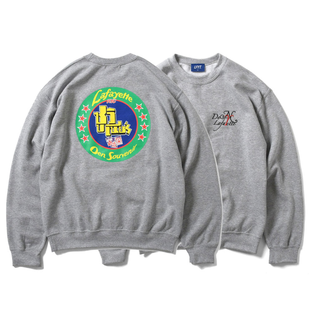 × Den Souvenir Magazine Logo Crewneck Sweatshirt デン スーベニア マガジン ロゴ クルーネック スウェット Heather Gray