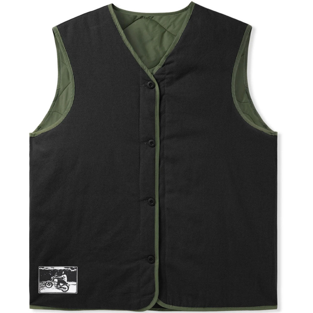 Gore Reversible Vest リバーシブル ベスト Olive Green Black