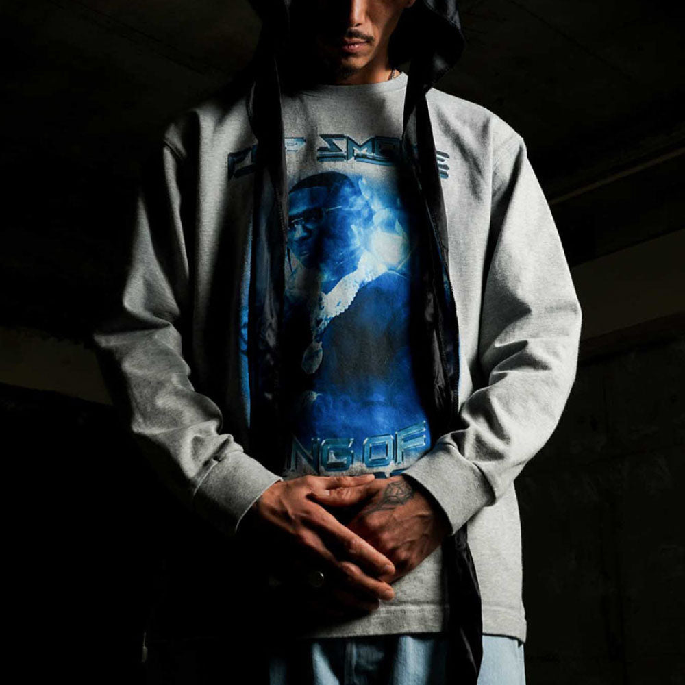 × Pop Smoke × S45 Woo L/S Tee ポップ・スモーク 長袖 Tシャツ Grey
