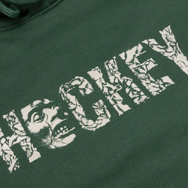 Stone Sweat Hoodie ストーン プルオーバー フーディー パーカー Green