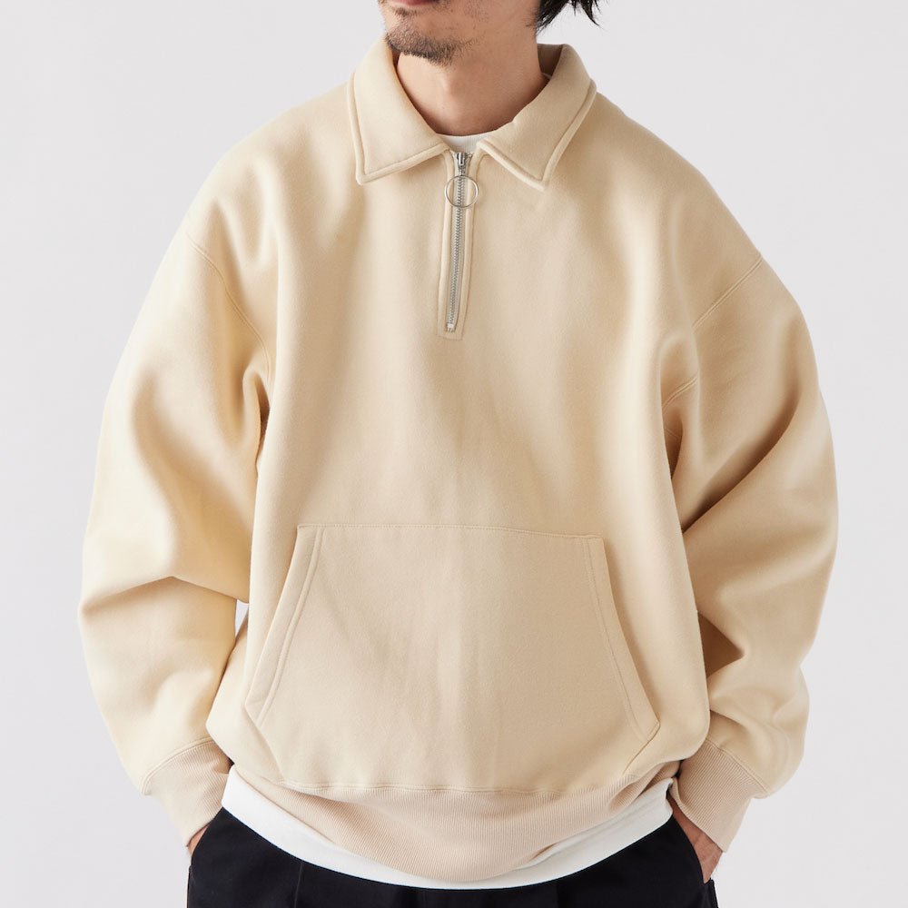 Halfup Half Zip Sweat ハーフ ジップ スウェット