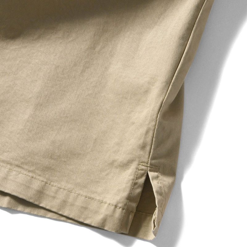 Ignition Logo Half Zip Work Shirt 半袖 ハーフジップ シャツ Beige
