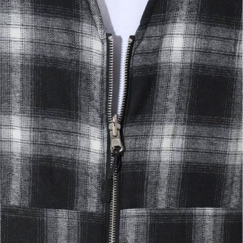 Shadow Plaid Reversible Vest チェック リバーシブル ベスト
