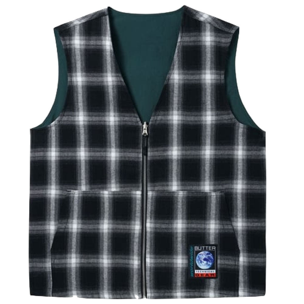 Shadow Plaid Reversible Vest チェック リバーシブル ベスト