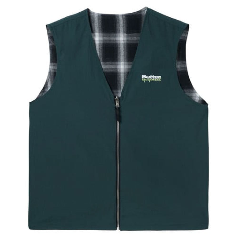Shadow Plaid Reversible Vest チェック リバーシブル ベスト