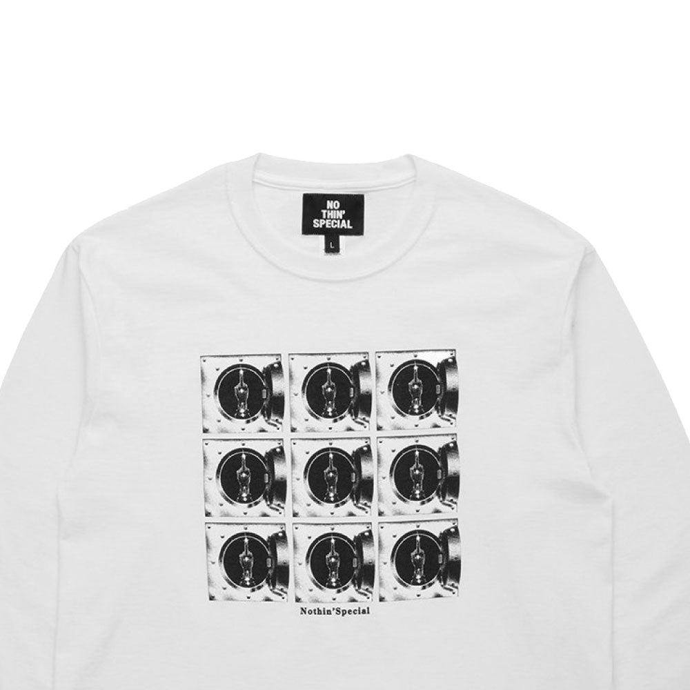 Prank L/S Tee 長袖 Tシャツ 金庫 フォト グラフィック White