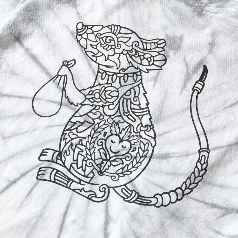 × Fritilldea …And Kindness To All Tie Dyed S/S Tee フリティルディア タイダイ 半袖 Tシャツ Silver