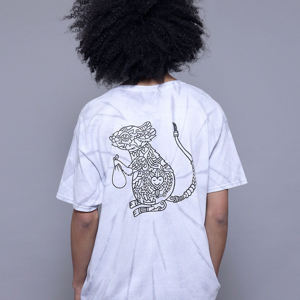 × Fritilldea …And Kindness To All Tie Dyed S/S Tee フリティルディア タイダイ 半袖 Tシャツ Silver