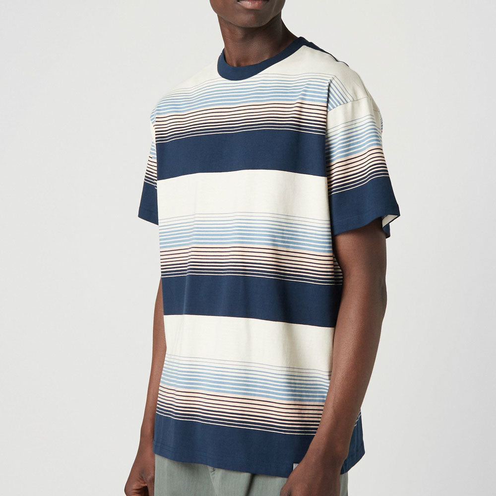 Hanmore Stripe S/S Border Tee ボーダー ルーズ フィット 半袖 Tシャツ