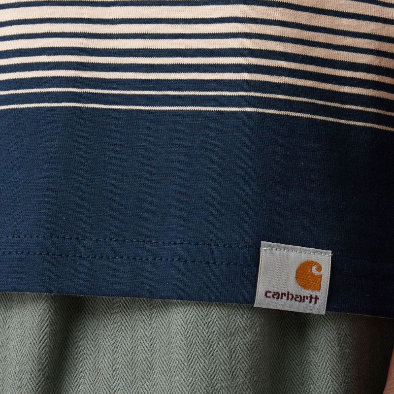 Hanmore Stripe S/S Border Tee ボーダー ルーズ フィット 半袖 Tシャツ