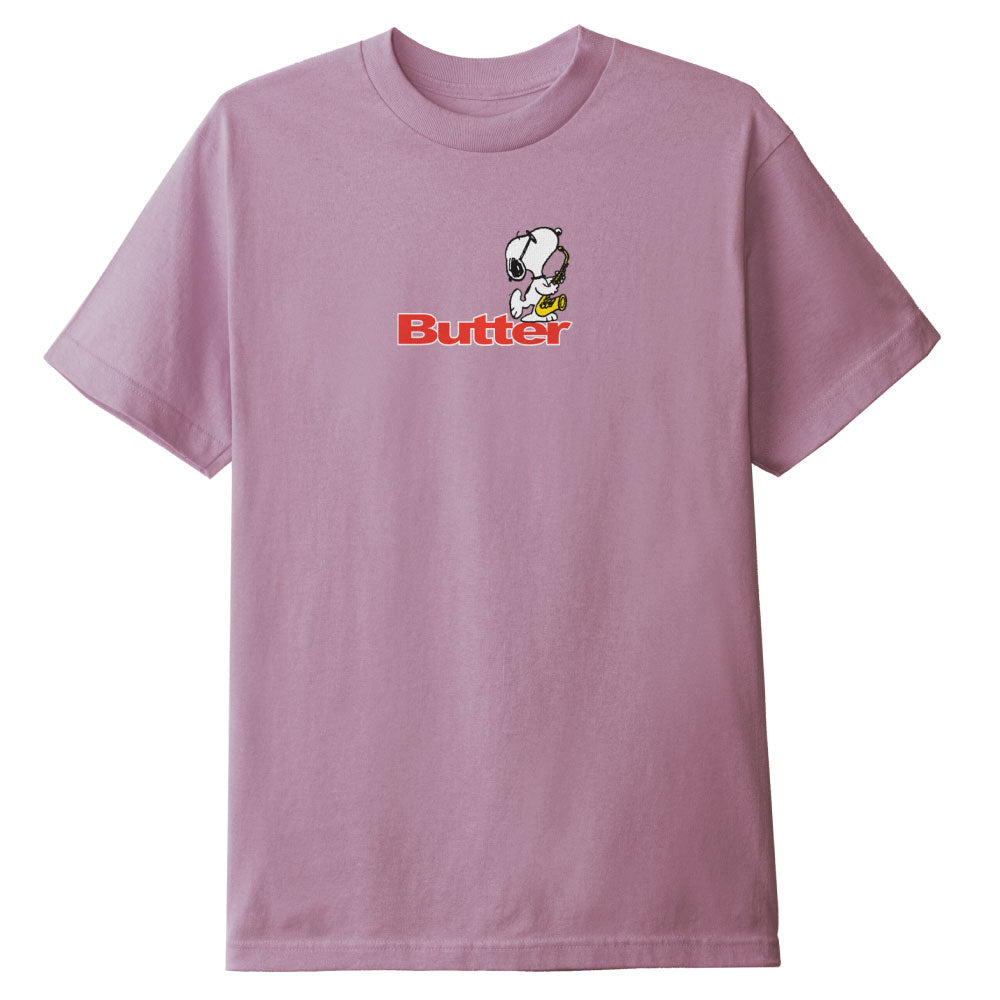 X Peanuts Jazz Tee Berry ピーナッツ 半袖 ジャズ Tシャツ