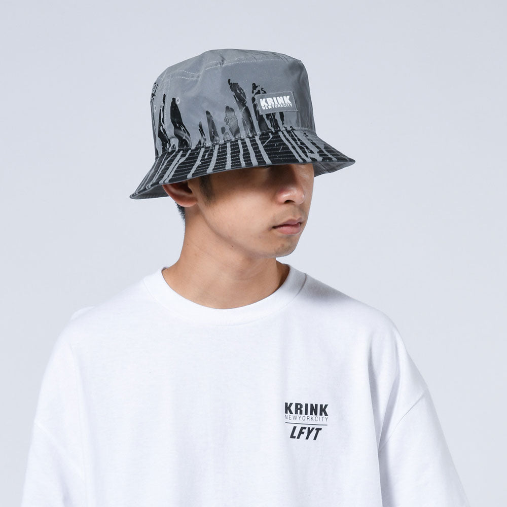× KRINK Reflector Dripping Bucket Hat クリンク リフレクター ドリッピング バケット ハット