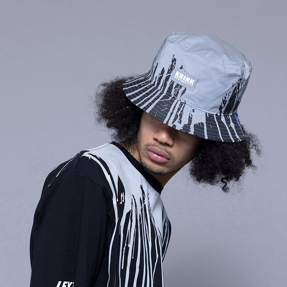 × KRINK Reflector Dripping Bucket Hat クリンク リフレクター ドリッピング バケット ハット