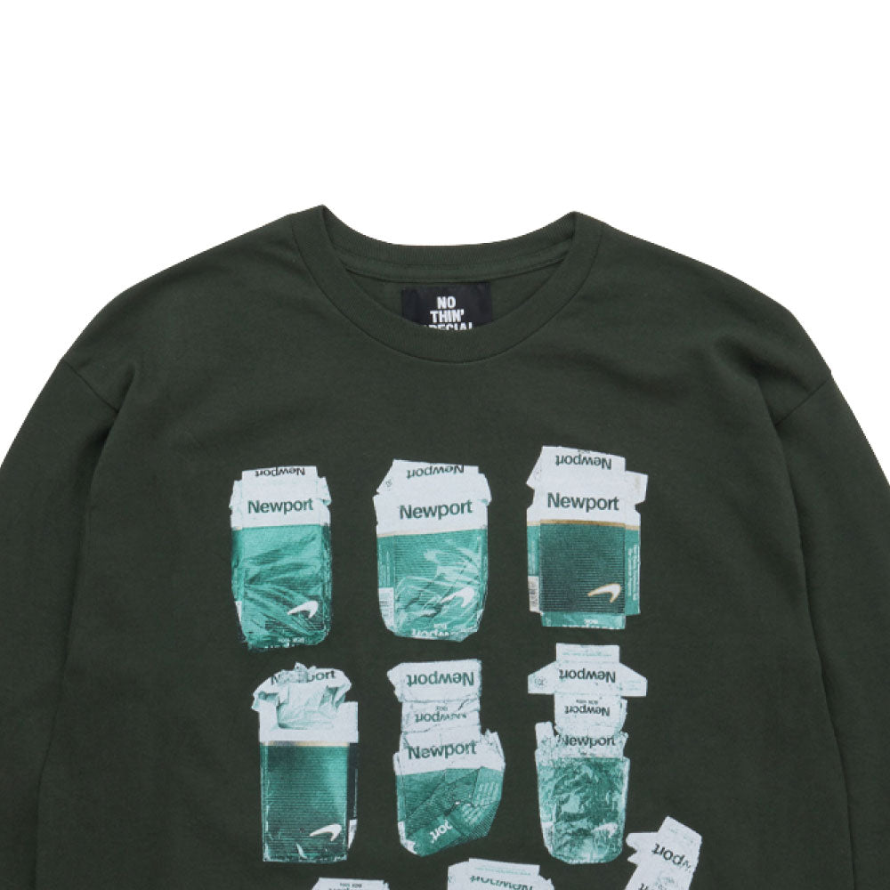 "THE GARBAGE COLLECTOR" × Newport Color L/S Tee ニューポート 長袖 Tシャツ
