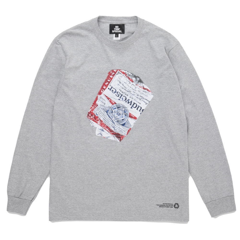 "THE GARBAGE COLLECTOR" × Budweiser L/S Tee バドワイザー 長袖 Tシャツ