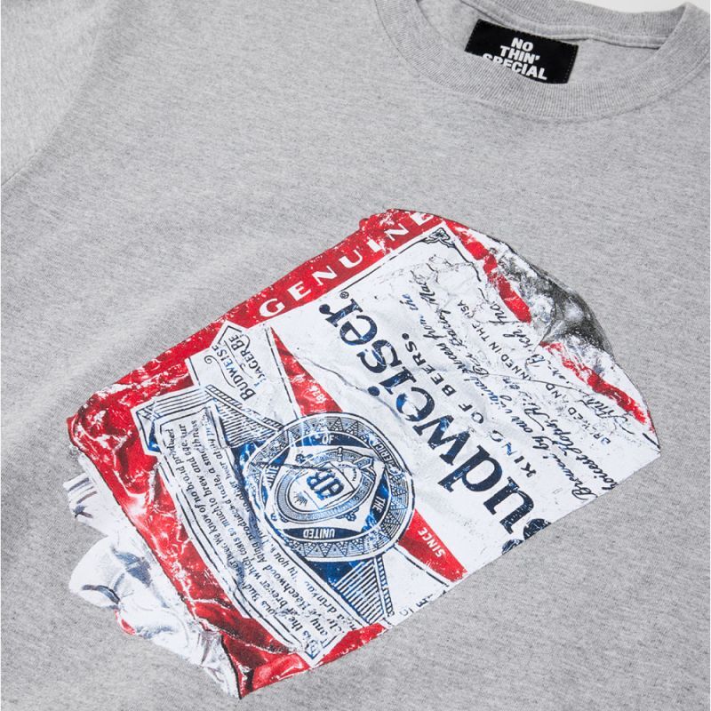 "THE GARBAGE COLLECTOR" × Budweiser L/S Tee バドワイザー 長袖 Tシャツ