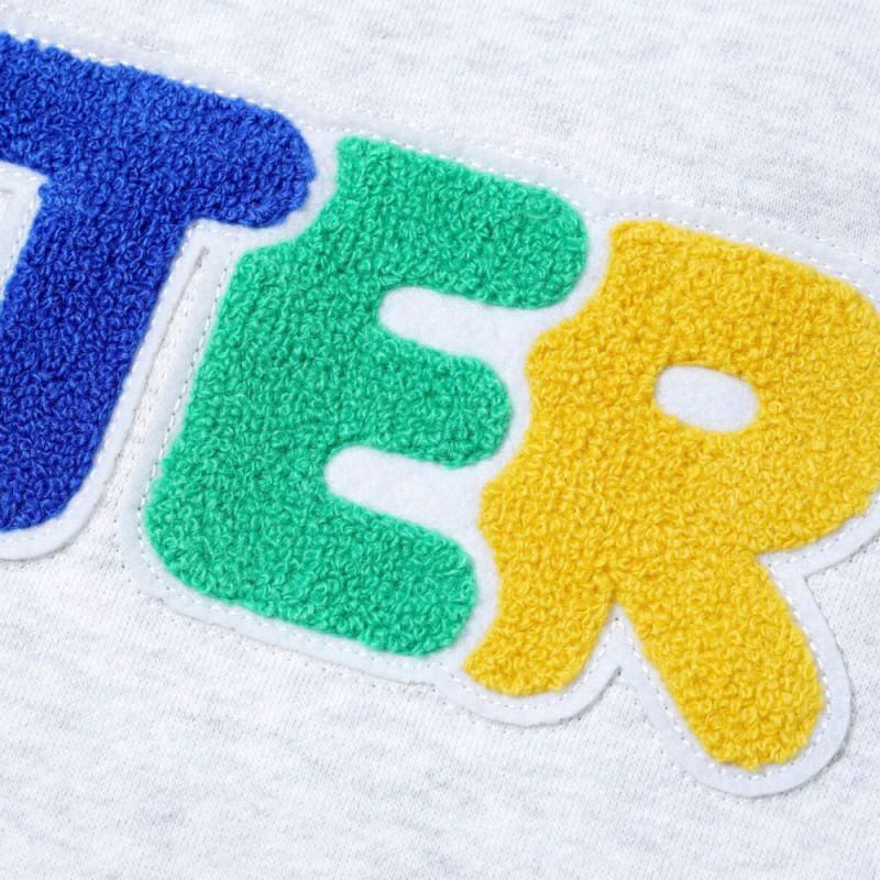 Rounded Chenellie Applique Hoodie アップリケ スウェット フーディー