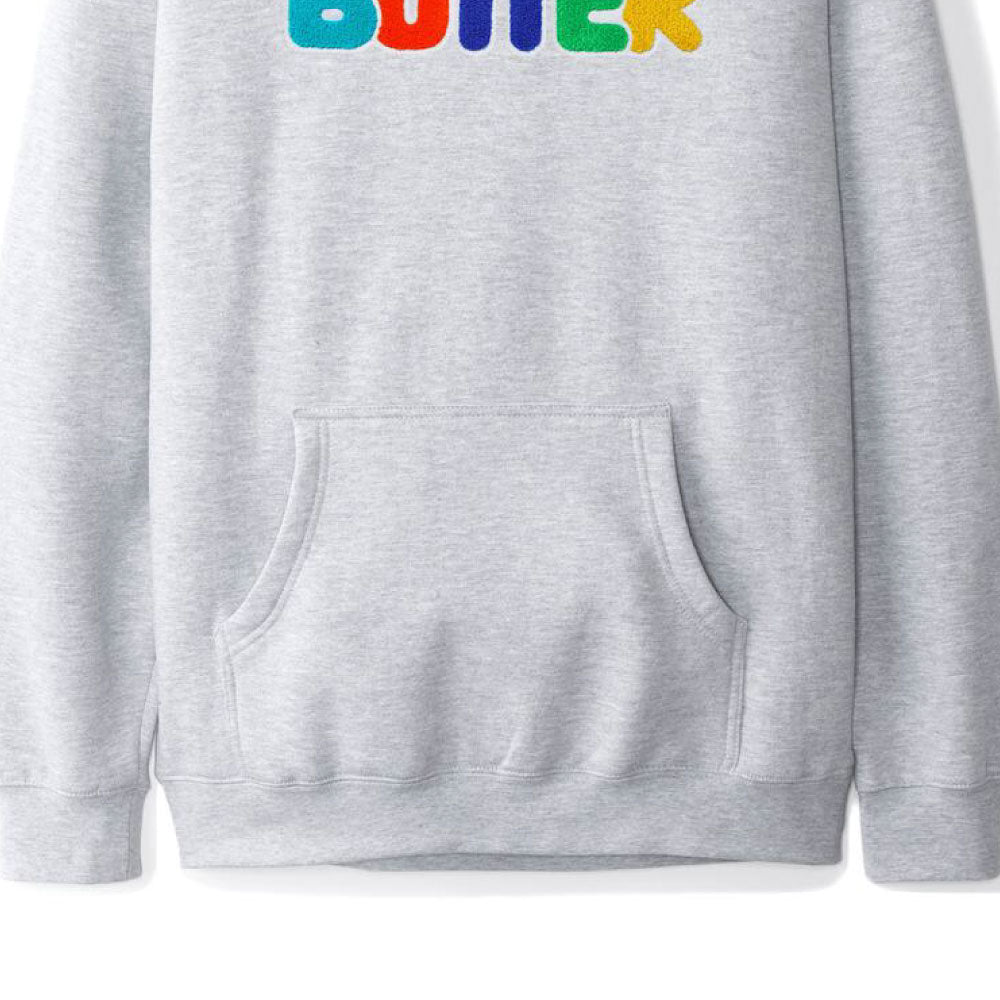 Rounded Chenellie Applique Hoodie アップリケ スウェット フーディー