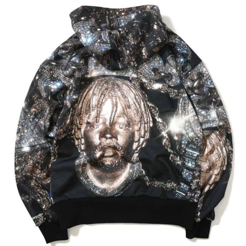 x dee LFYT Steez Chain Allover Hooded Sweatshirt 総柄 プルオーバー スウェット パーカー