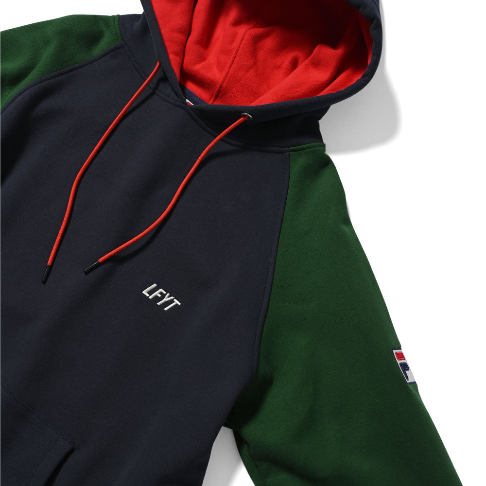 × FILA Heritage Color Block Pullover Hoodie フィラ プルオーバー スウェット フーディー